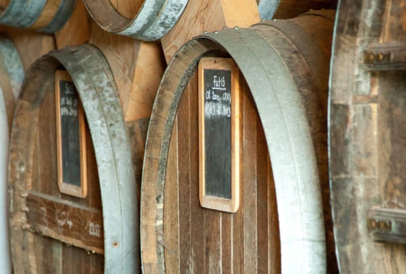 Vats in a Calvados distillery