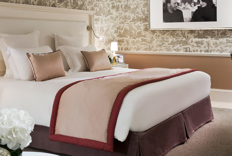 Hotel bedroom in Calvados