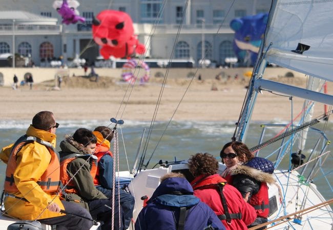 Leaving Trouville for a boat trip