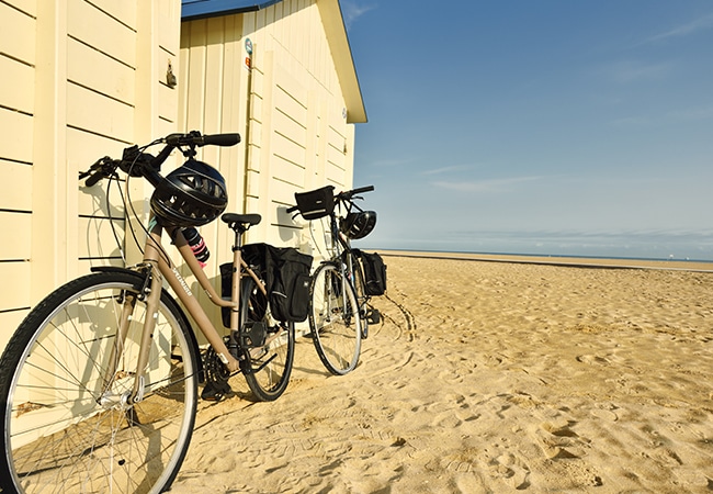 Bikes on the beach