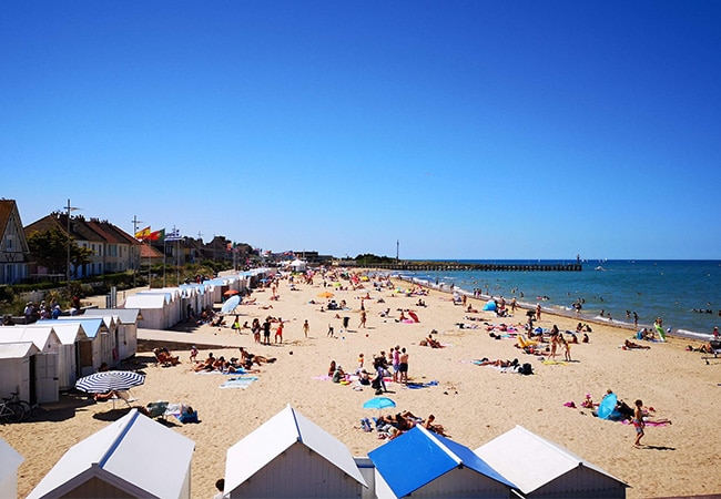 The beach at Courseulles