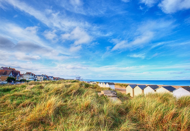 Beach and cabin in Ouistreham