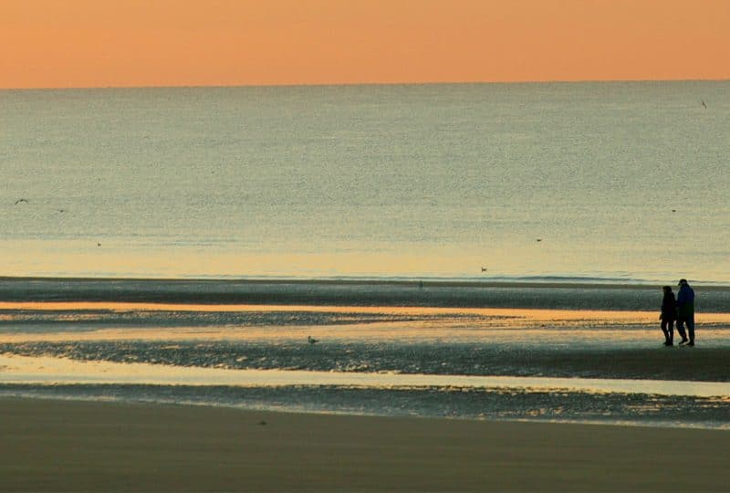 Sunset on the beach