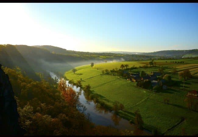 vue sur la vallée de l'Orne en Suisse normande