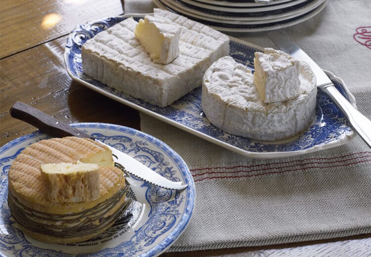 Assiettes de fromages normands