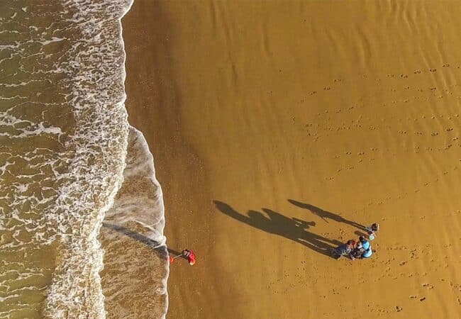 Plage de sable fin à Colleville sur Mer